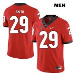 Men's Georgia Bulldogs NCAA #29 Christopher Smith Nike Stitched Red Legend Authentic College Football Jersey TAL1554LS